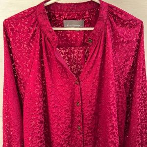 Anthropologie Velvet Burn Out Top